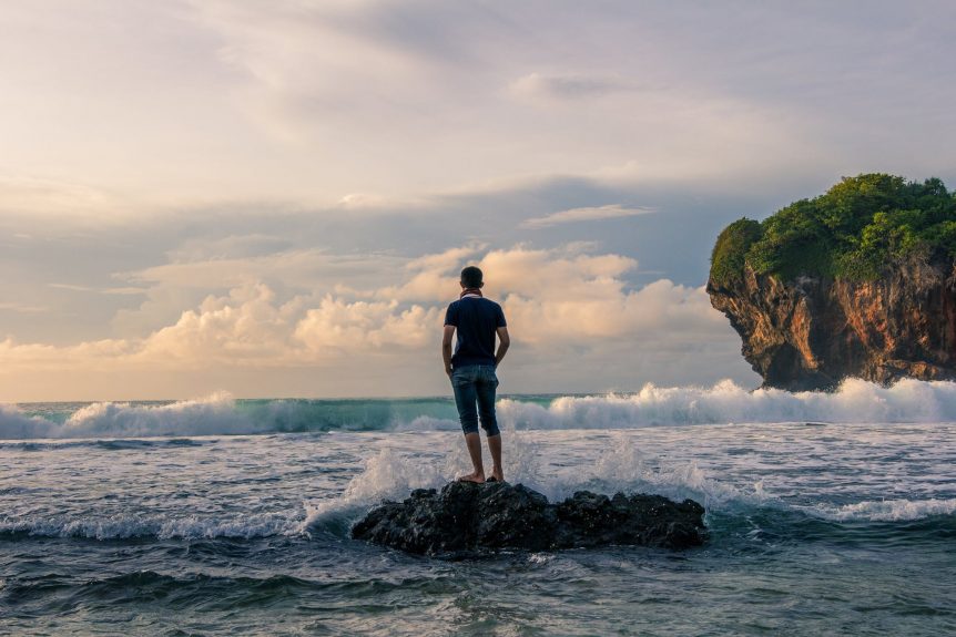 Reading the surf - An essential skill. Photo: Rangga Aditya Armien